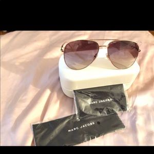 Marc Jacobs Gold Pink Aviators